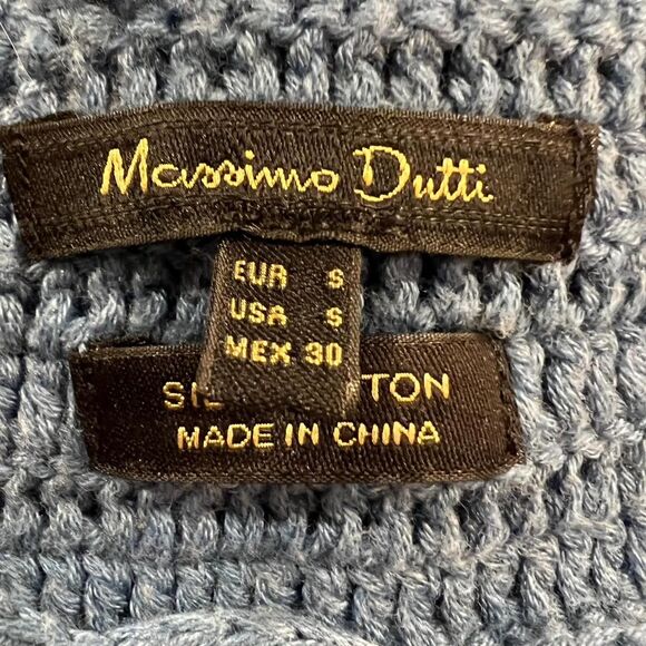 Massimo Dutti Silk Cotton Crocheted Knit Tank Top Size S - Picture 5 of 6